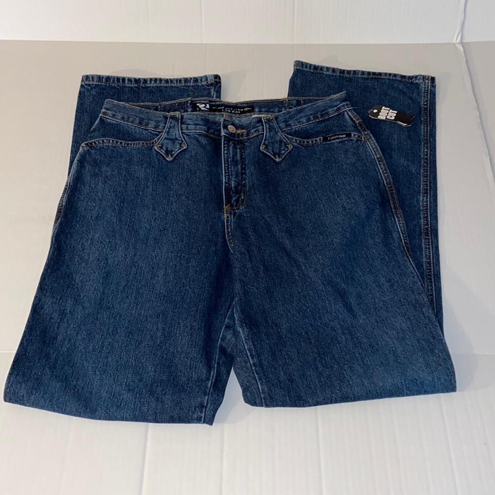 Rockies Size 15 Long Junior’s Bootcut Blue Jeans